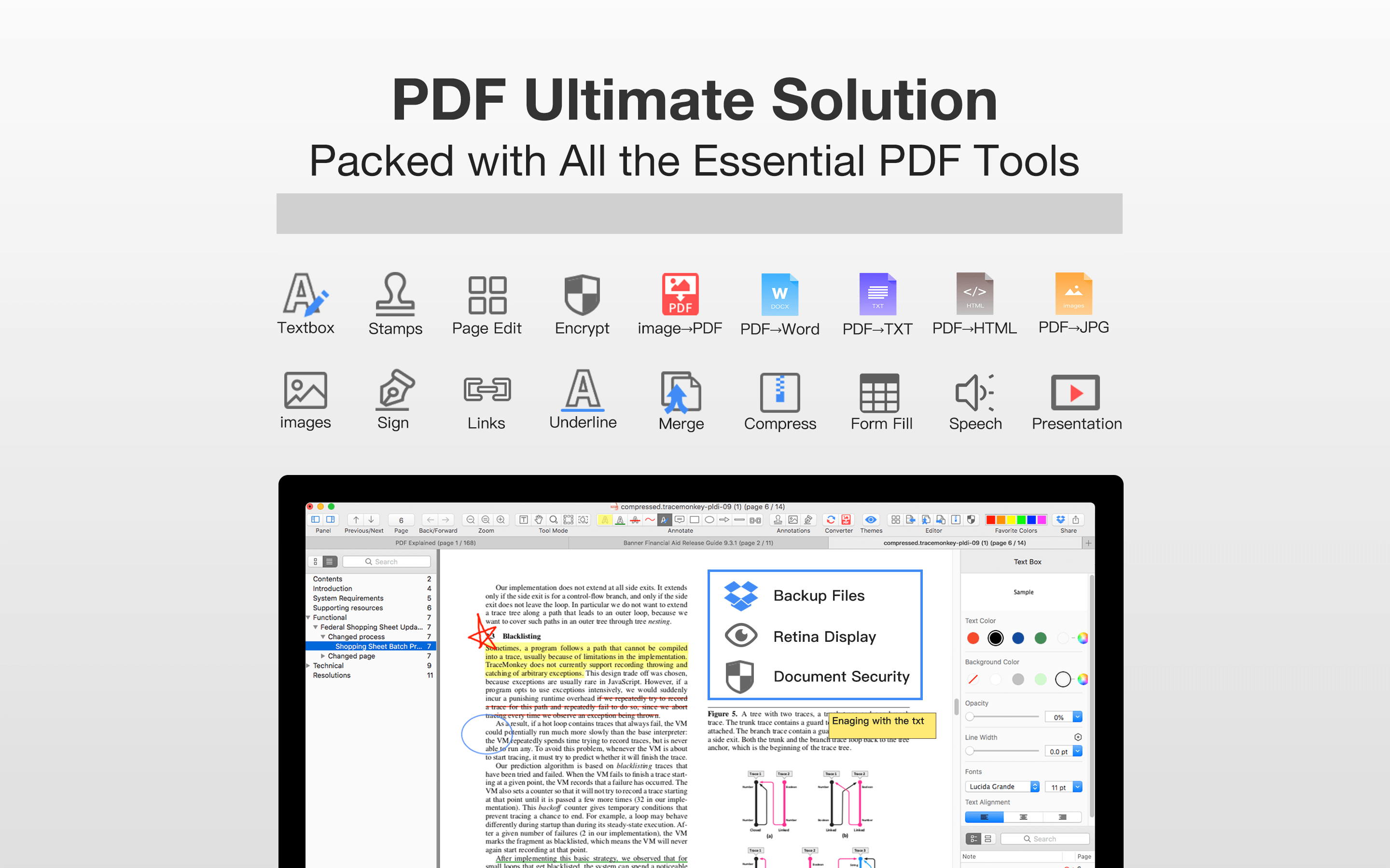 Find detailed information about PDF Professional