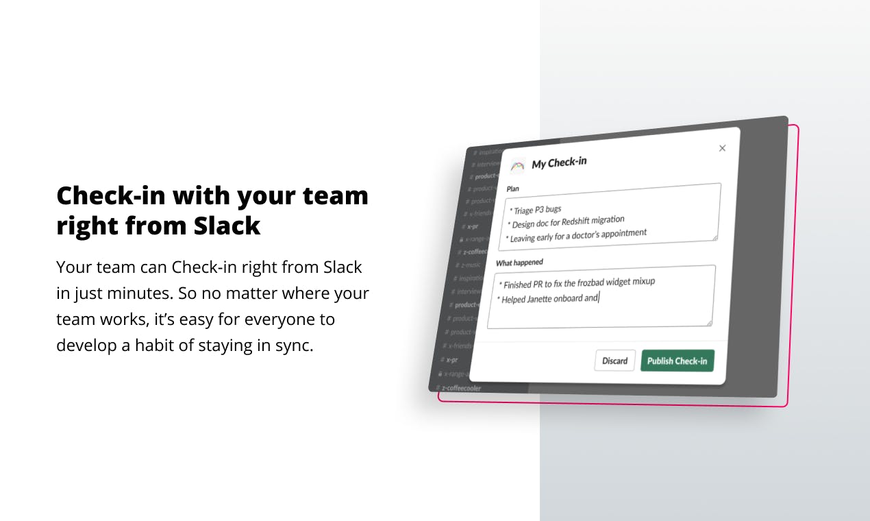 Find pricing, reviews and other details about Range App for Slack