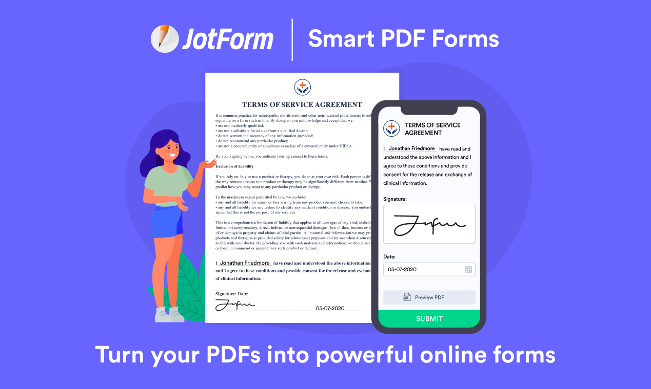 Find detailed information about Smart PDF Forms by JotForm