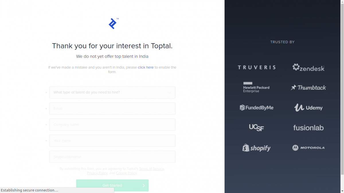 Find detailed information about Toptal
