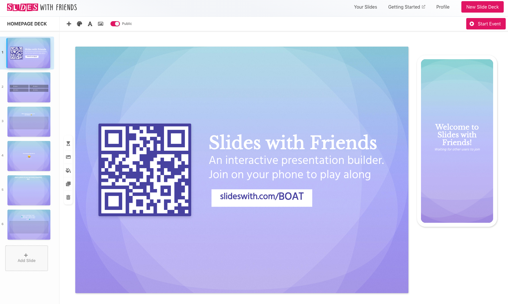 Find pricing, reviews and other details about Slides with Friends