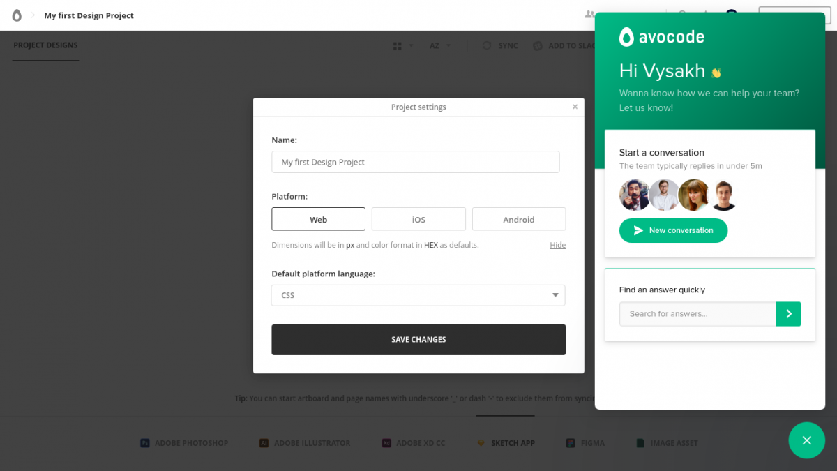 Get feedback from a vast remote working audience about Avocode