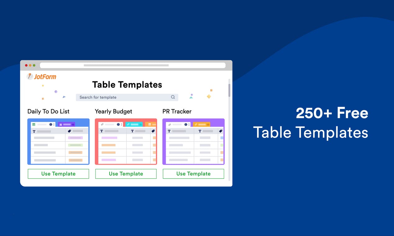 Know more about JotForm Tables