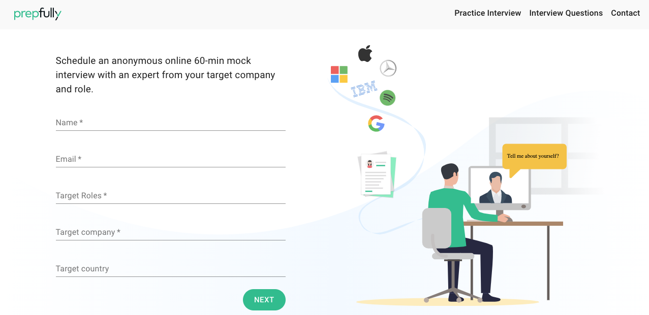 Get feedback from a vast remote working audience about Prepfully