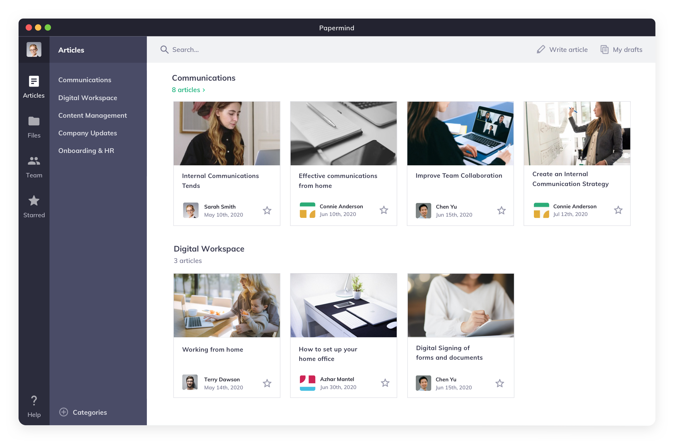 Get feedback from a vast remote working audience about Papermind