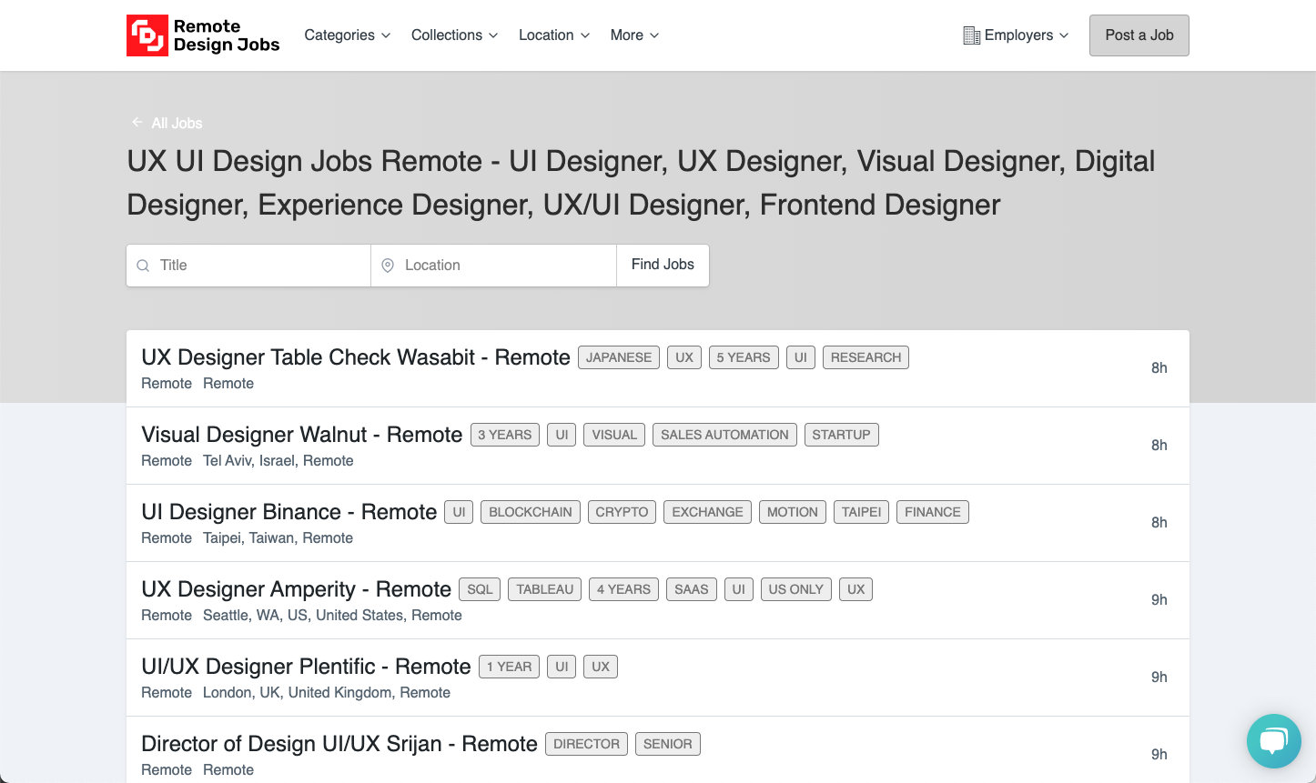 Find pricing, reviews and other details about Remote Design Jobs
