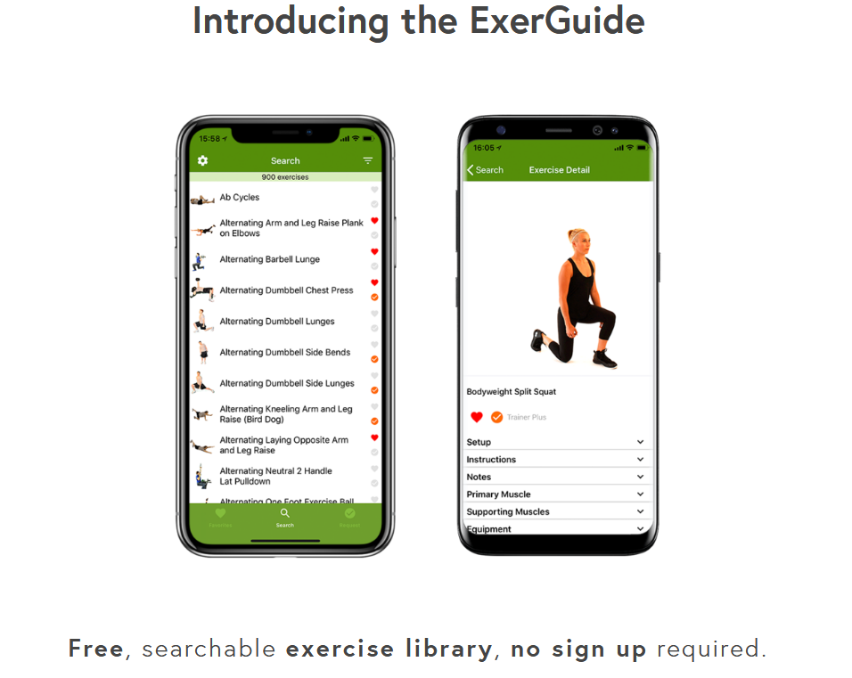 Find detailed information about ExerGuide