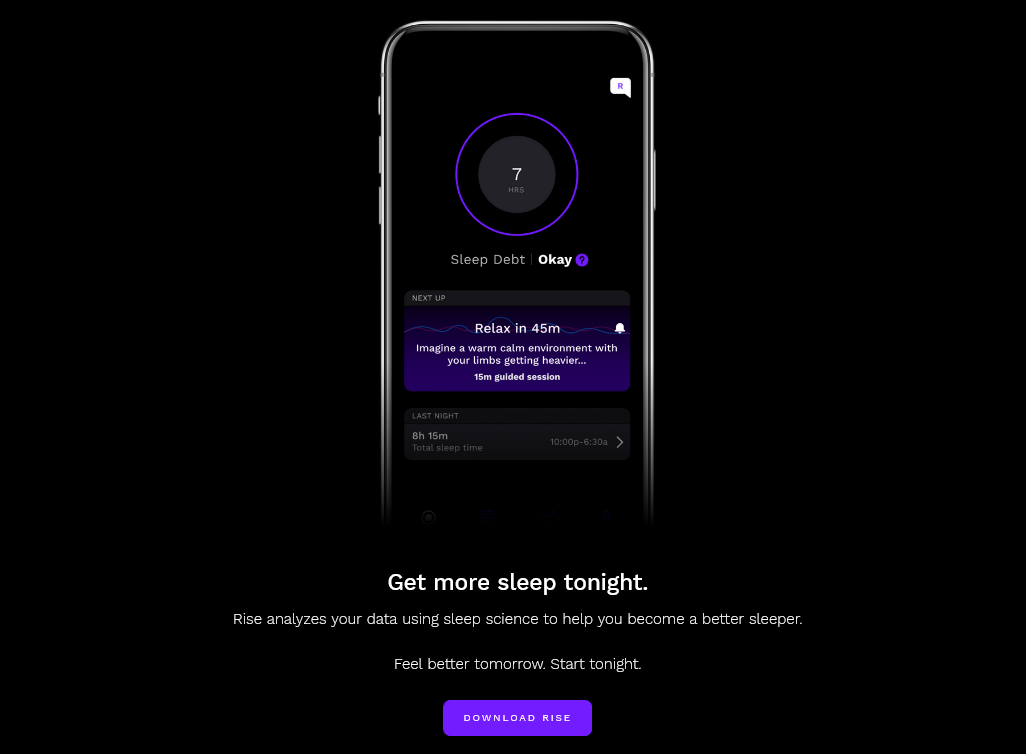 Get feedback from a vast remote working audience about Rise Sleep
