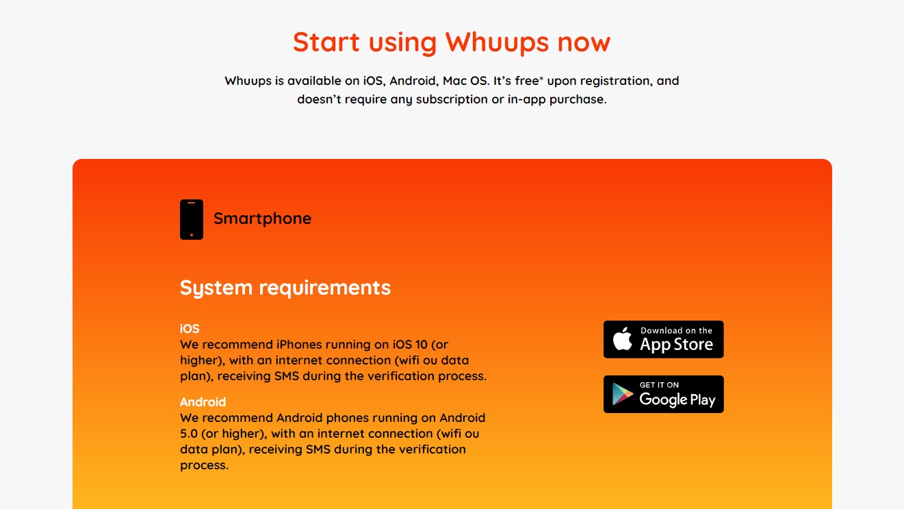 Find pricing, reviews and other details about Whuups