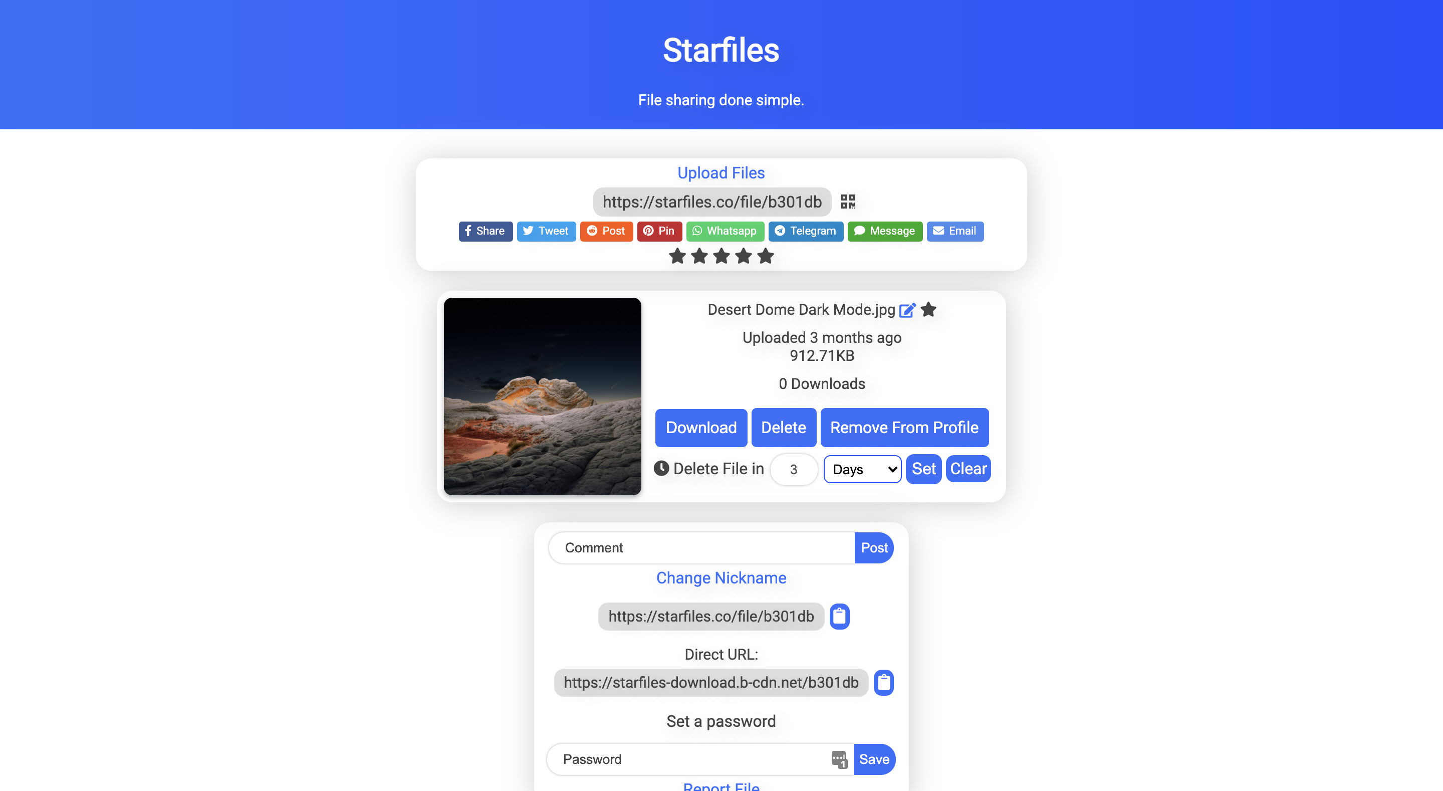Get feedback from a vast remote working audience about Starfiles