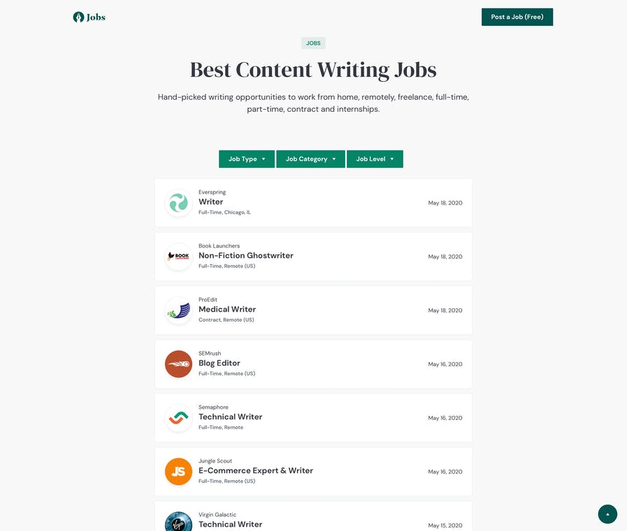 Get feedback from a vast remote working audience about Content Writing Jobs