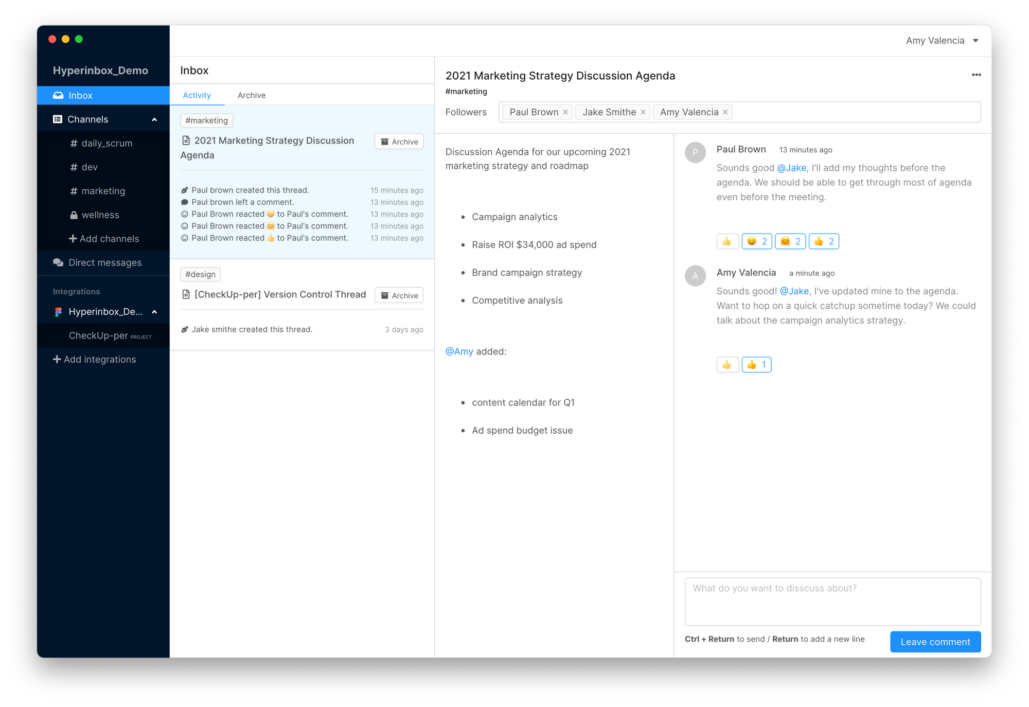 Get feedback from a vast remote working audience about Hyperinbox for Teams