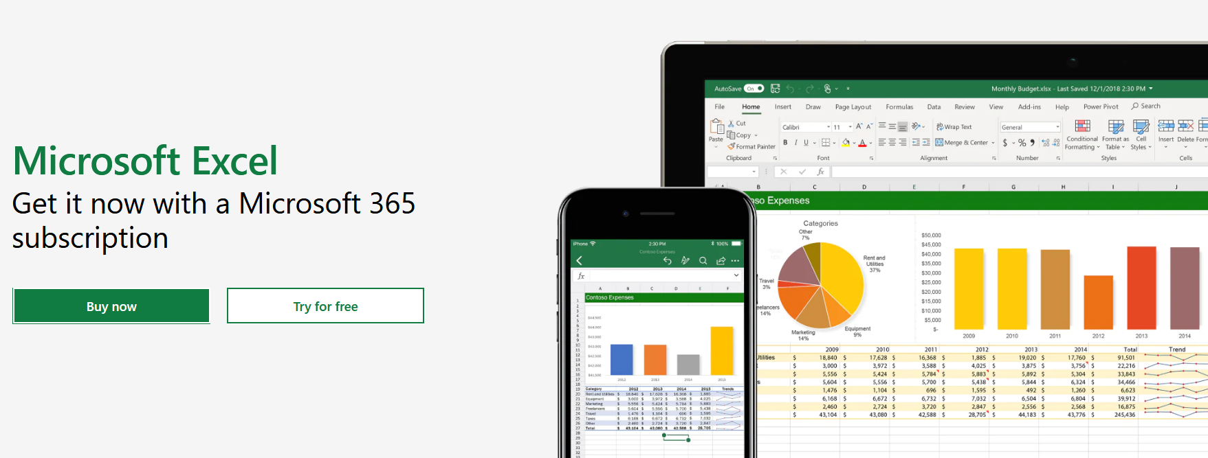 Find detailed information about Microsoft Excel