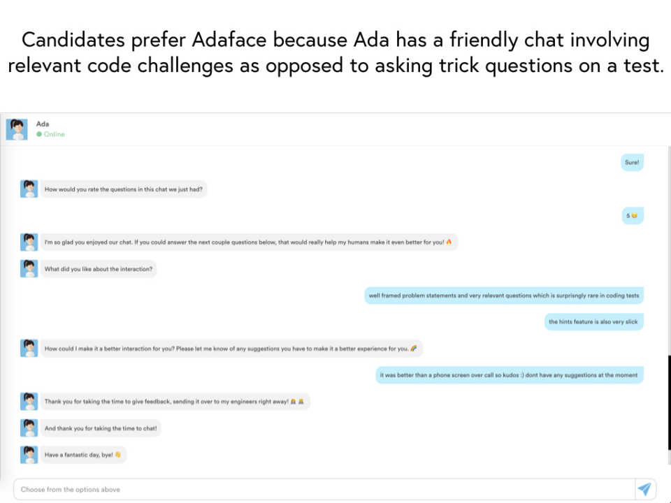 Detailed reviews and information for remote teams Adaface